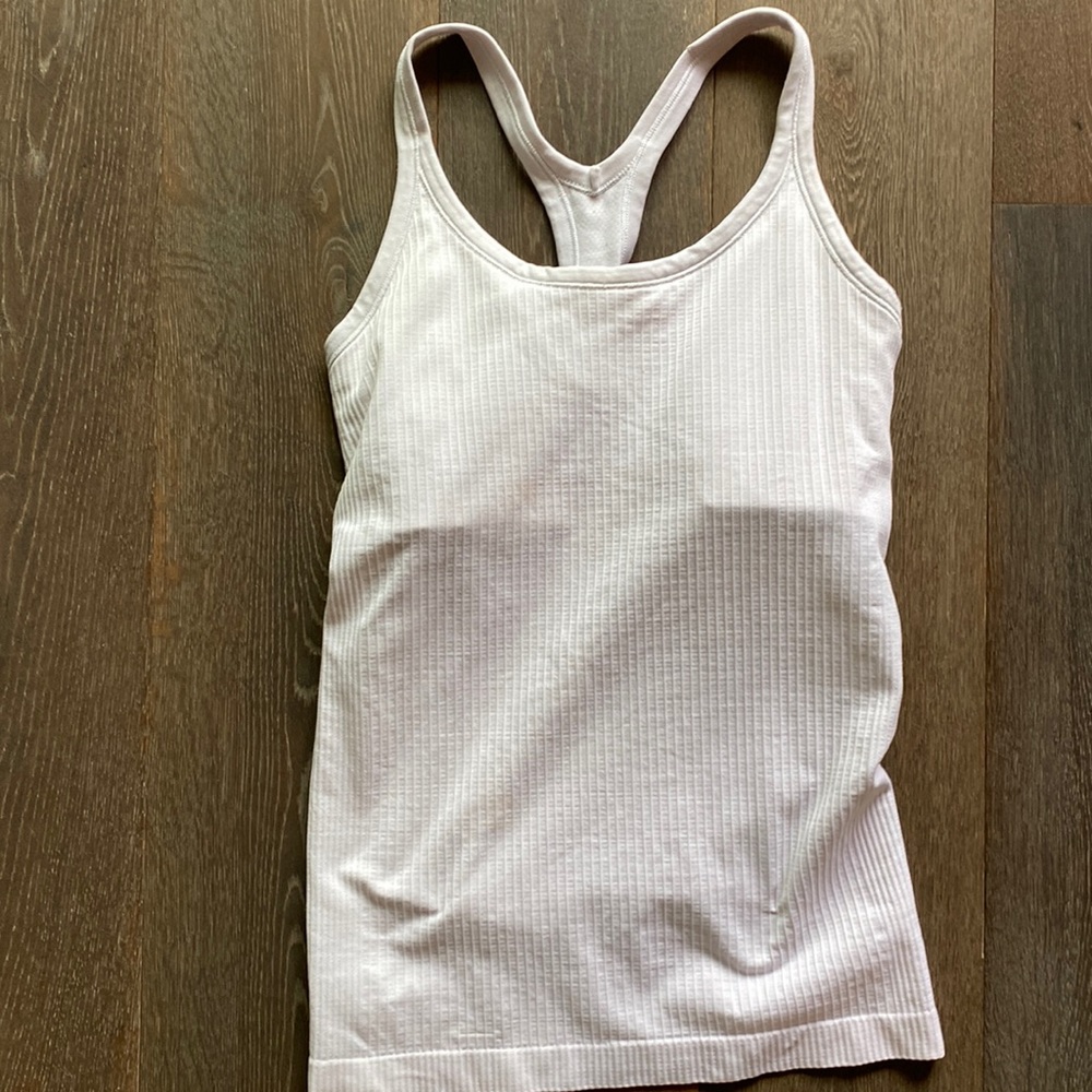 White Lululemon tank